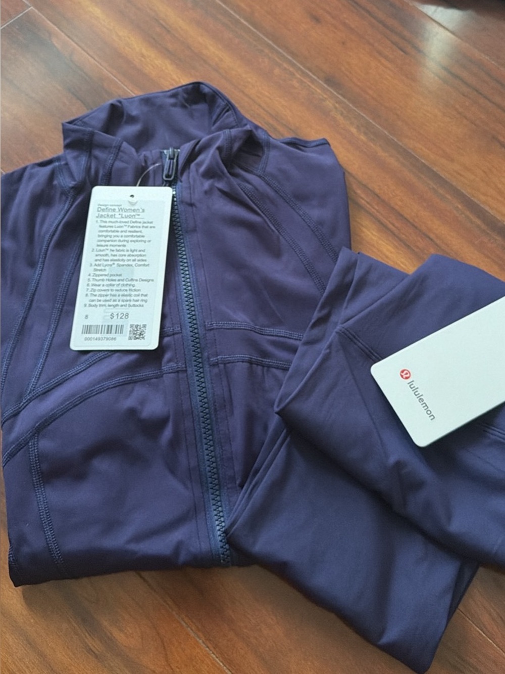 lululemon athletica Women's Deep Purple Bomber-Style Athletic Jacket